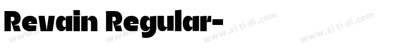 Revain Regular字体转换
